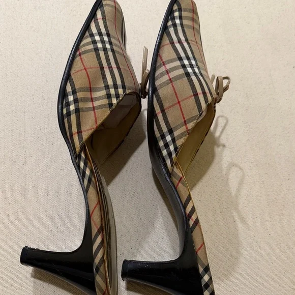 NFINITY Vintage Plaid Women's Mules Size 9.5 M | 2.5”-3” Heels - Picture 8 of 12